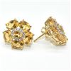 Image 4 : $280 Gold plated Sil Citrine(9.9ct) Earrings