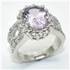 Image 2 : $280 Silver Amethyst Cz(2.7ct) Ring