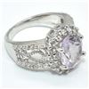 Image 3 : $280 Silver Amethyst Cz(2.7ct) Ring