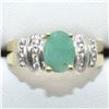 Image 1 : $200 Gold plated Sil Emerald(1.1ct) Ring