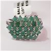 Image 2 : $220 Silver Emerald(3.45ct) Ring