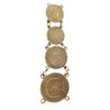 Image 1 : Group of 4 Love Token silver coins in chain