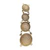 Image 2 : Group of 4 Love Token silver coins in chain