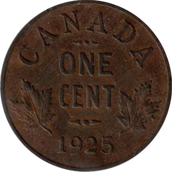 Canada 1 Cent 1925 AU