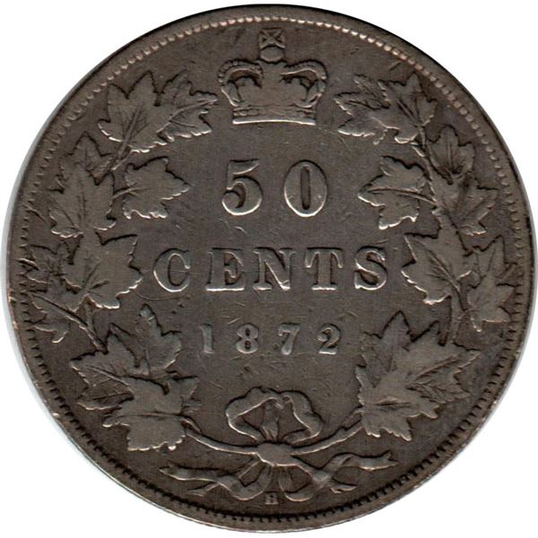 Canada 50 Cents 1872H VG