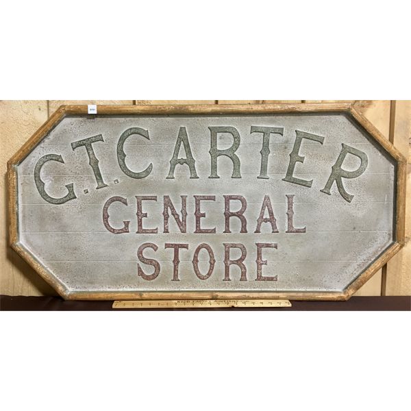 G.T. CARTER GENERAL STORE SIGN - REPRO