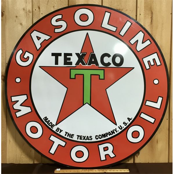 TEXACO MOTOR OIL SIGN - 48IN