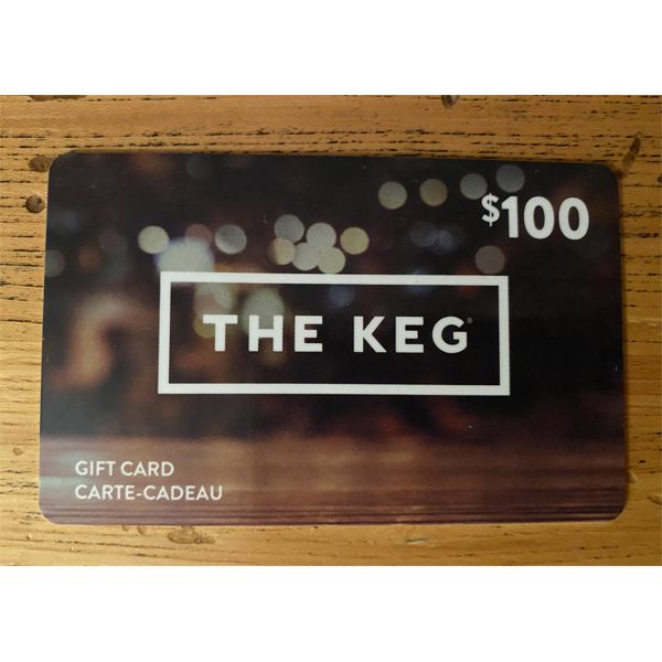 CHARITABLE DONATION - $100 GIFT CARD FOR THE KEG - Kidd Family Auctions