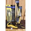 Image 1 : LOT OF 5 - DEWALT 12" PUSHLOCK PLIERS, NUT DRIVER SET, EXTENSION BAR SET, AND FILES