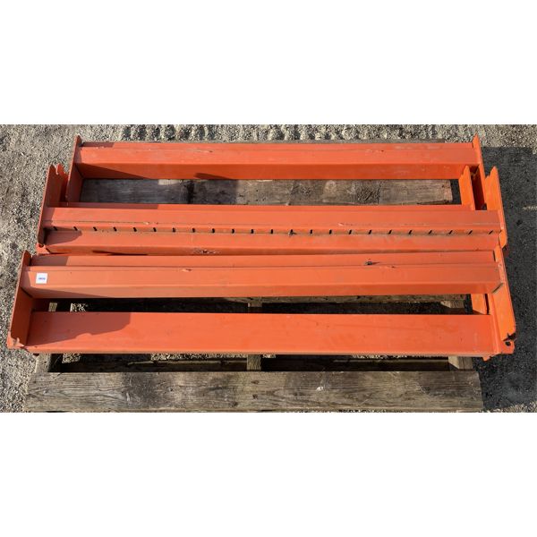 LOT OF 6 - STEEL RACKING CROSS MEMBERS - APPROX 4ft