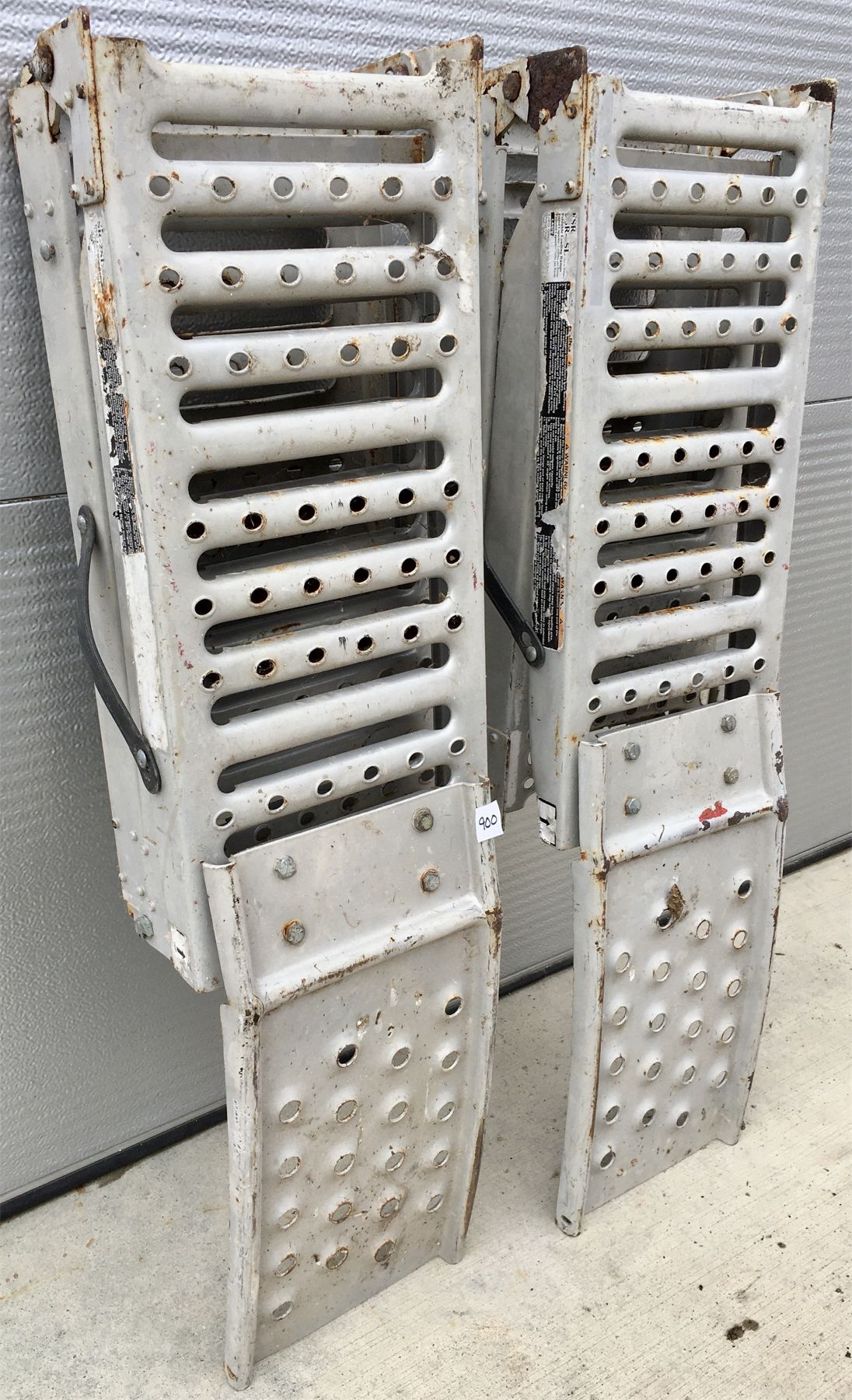 LOT OF 2 - LARIN FOLDABLE LOADING RAMPS - 750LBS CAPACITY PER RAMP ...