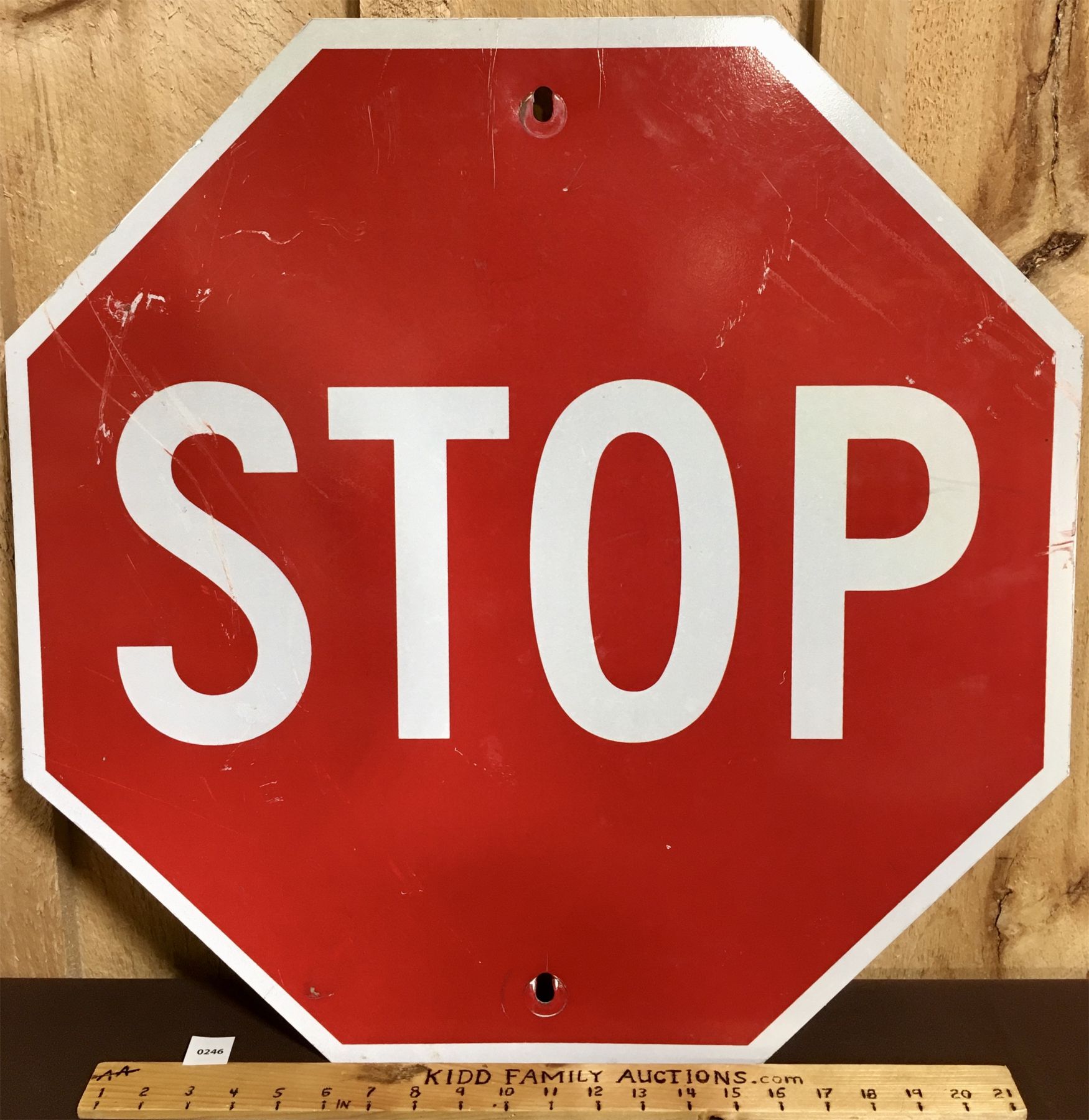 SINGLE SIDED METAL STOP SIGN - 24IN X 24IN