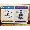 Image 1 : NAPA BRAKE AND CHASSIS PLASTIC ADVERTISING CLOCK - 18IN X 13IN X 1IN