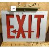 Image 1 : ONE SIDED METAL EXIT SIGN - APPROX 11IN X 8.5IN