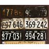 Image 1 : LOT OF 6 - ONTARIO LICENSE PLATES - 1948, 56, 57, 58, 59