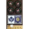 Image 1 : LOT OF 5 - TEAM CANADA COASTERS AND TORONTO MAPLE LEAFS COIN