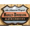 Image 1 : HARLEY-DAVIDSON MOTORCYCLES SHIELD SIGN - 47IN X 34IN