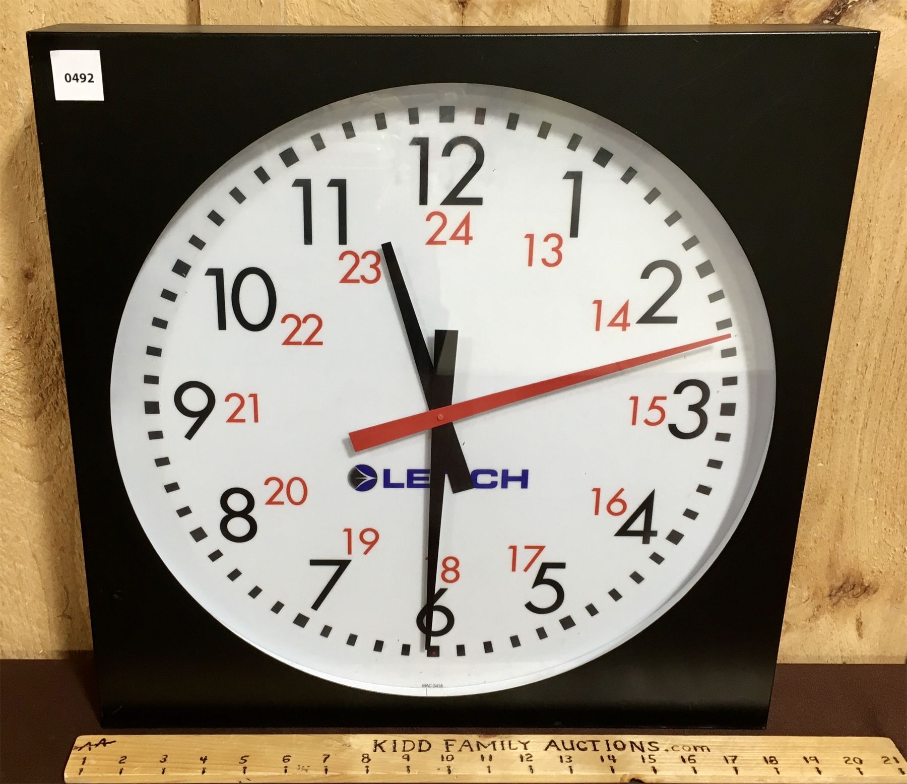 LEITCH TIME CODE CLOCK - 17.5in X 17.5in X 2.5in