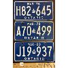 Image 1 : LOT OF 3 - ONTARIO LICENSE PLATES - 1976, 78 AND 80