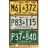 Image 1 : LOT OF 3 - ONTARIO LICENSE PLATES - 1976, 77 AND 78