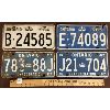 Image 1 : LOT OF 4 - ONTARIO LICENSE PLATES - 1964, 65, AND 67