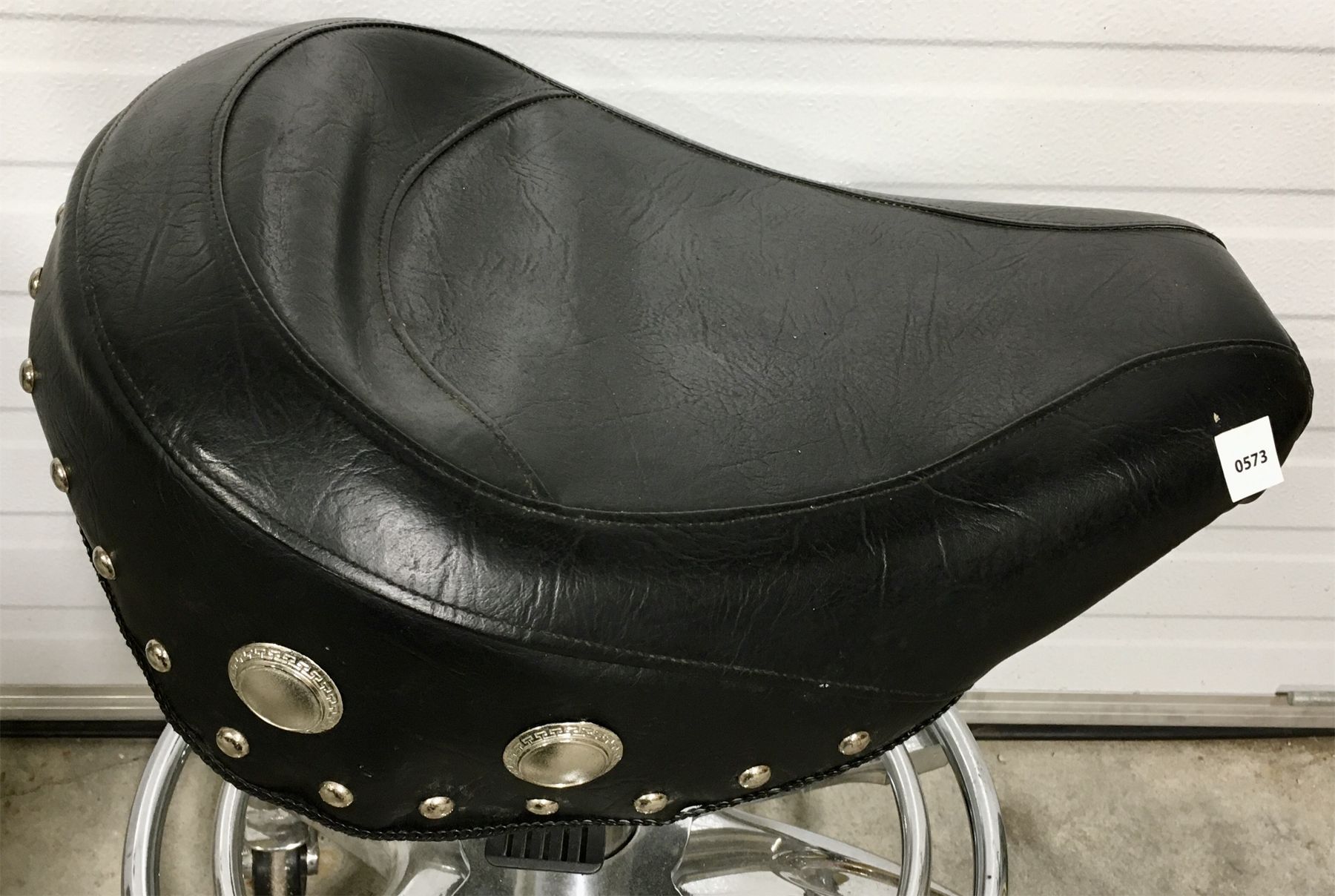 MOTORCYCLE SEAT STYLE ROLLING WORKSHOP STOOL