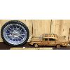 Image 1 : LOT OF 2 - WOODEN MODEL CAR AND TIRE WALL CLOCK