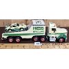 Image 2 : BATTERY OPERATED PLASTIC HESS RACING TEAM TRACTOR TRAILER AND CAR