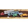 Image 1 : LOT OF 4 - DINKY TOYS TRUCKS WITH TRAILERS - INCL DELIVERY SERVICE TRUCK