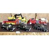 Image 1 : LOT OF 5 - CORGI AND MAJORETTE DIECAST TAXIS AND FIRETRUCKS 