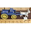 Image 3 : LOT OF 2 - WIND-UP TIN TRAIN AND CAST IRON EXPRESS WAGON 