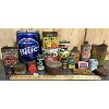 Image 1 : JOB LOT - MISC MOTOR OIL CANS - BARDAHL, DUNLOP, KLEEN-FLO ETC.