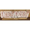 Image 1 : PAIR OF 1973 PEI LICENCE PLATES - VERY GOOD CONDITION