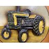 Image 2 : JOHN DEERE - FRAMED WOOD EMBOSSED PLAQUE - 16 X 23 INCHES 