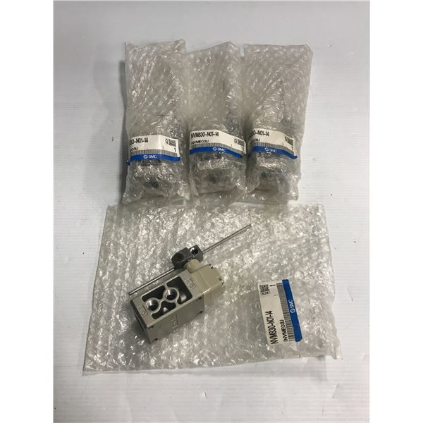 Lot of (4) SMC #NVM830-N01-14 Control Valve