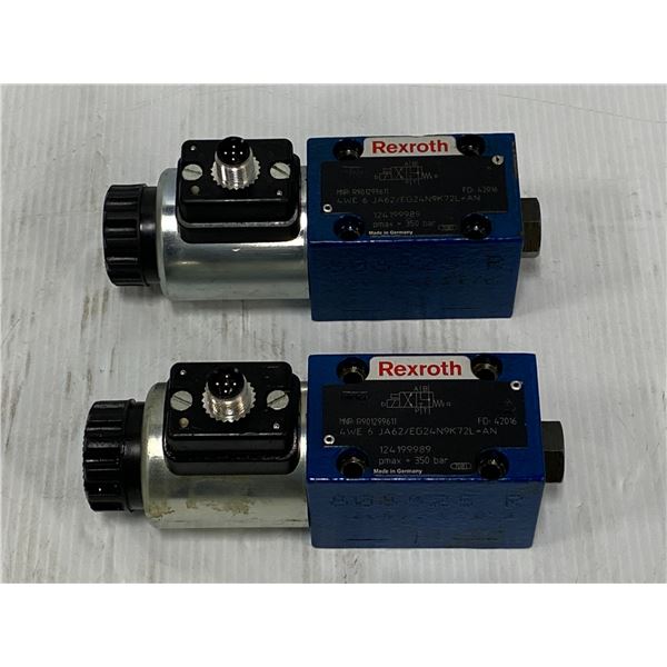 (2) Rexroth # 4WE6JA62/EG24N9K72L=AN Valves