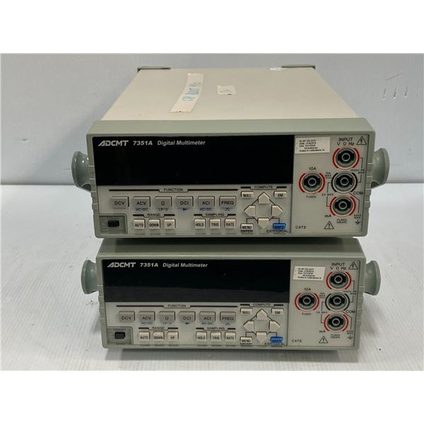 (2) ADCMT # 7351A Digital Multimeters