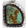 Image 2 : Navajo Sterling & Nevada Green Turquoise Earrings