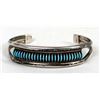 Image 2 : Zuni Turquoise Needlepoint Bracelet, Tsabethsaye