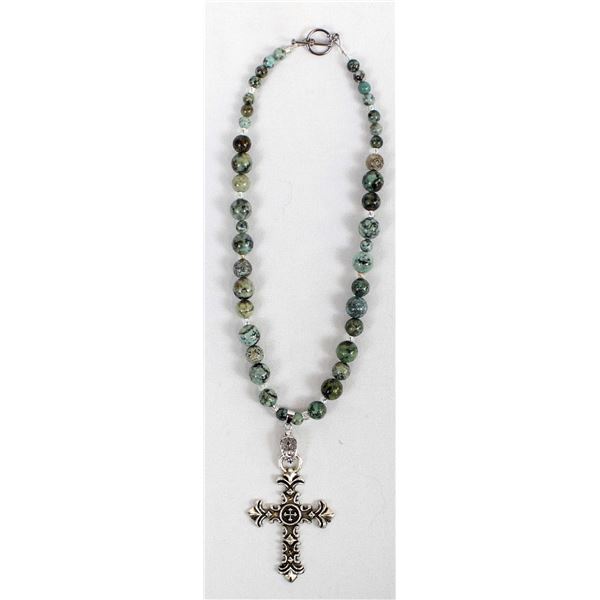 Quail Ridge Studios African Turquoise Necklace