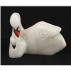 Image 3 : Zuni White Alabaster Swan & Cygnet Fetish