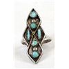 Image 2 : Vintage Zuni Sterling Turquoise Ring, Size 6