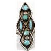Image 3 : Vintage Zuni Sterling Turquoise Ring, Size 6