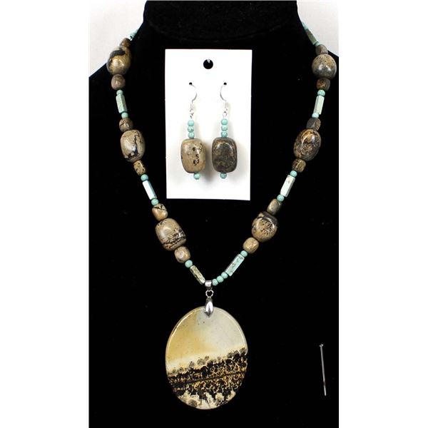 Quail Ridge Studios Picture Jasper Necklace