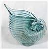 Image 4 : Blue Art Glass Nautilus Shell Vase