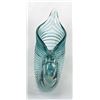 Image 5 : Blue Art Glass Nautilus Shell Vase