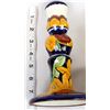 Image 10 : 2 Mexican Glazed Pottery Candlestick Holders