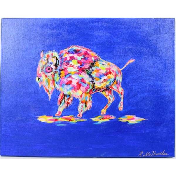Original Acrylic Painting by Kathy Kills Thunder