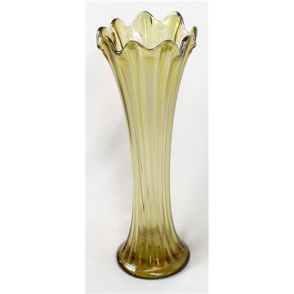 Vintage Carnival Glass Trumpet Vase