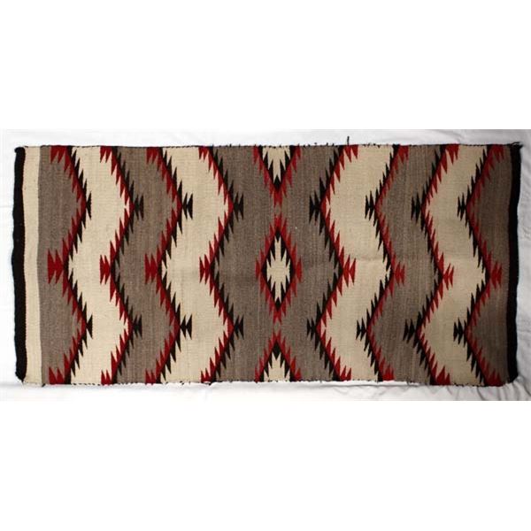 Vintage Navajo Wool Textile Rug
